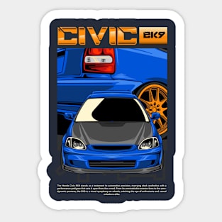 Honda Civic EK9 Sticker